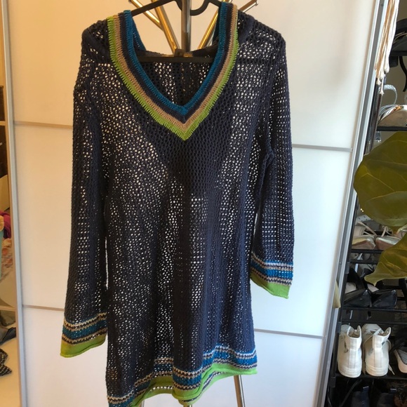 Tommy Bahama - crocheted hoodie, size M - Picture 1 of 4